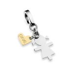 PENDENTE ONE JEWELS MENINA BICOLOR