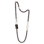 FIO PRATA PEDRAS CASTANHAS COMPRIDO