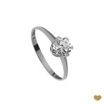ANEL OURO BRANCO SOLITÁRIO PASSION GOLD 19K