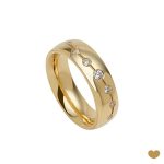 ALIANÇA OURO AMARELO PASSION GOLD 19K - 6,0MM