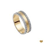 ALIANÇA OURO BICOLOR PASSION GOLD 19K - 6MM