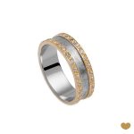 ALIANÇA OURO BICOLOR PASSION GOLD 19K - 6MM