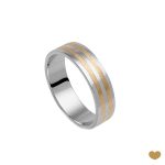 ALIANÇA OURO BICOLOR PASSION GOLD 19K - 5,3MM