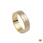 ALIANÇA OURO BICOLOR PASSION GOLD 19K - 5,3MM