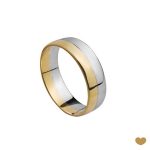 ALIANÇA OURO BICOLOR PASSION GOLD 19K - 6,0MM