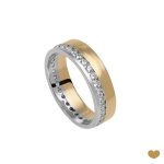 ALIANÇA OURO BICOLOR PASSION GOLD 19K - 5,6MM