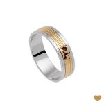 ALIANÇA OURO 25 ANOS PASSION GOLD 19K - 5,5MM