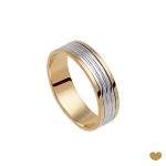 ALIANÇA OURO BICOLOR PASSION GOLD 19K - 5MM