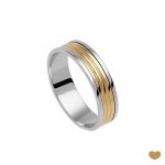 ALIANÇA OURO BICOLOR PASSION GOLD 19K - 5MM