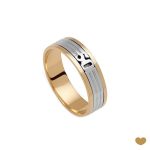 ALIANÇA OURO 50 ANOS PASSION GOLD 19K - 5,5MM