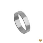 ALIANÇA OURO BRANCO PASSION GOLD 19K ANILHA - 4,0MM