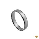 ALIANÇA OURO BRANCO PASSION GOLD 19K - 3,5MM