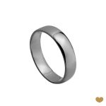 ALIANÇA OURO BRANCO PASSION GOLD 19K - 4,5MM