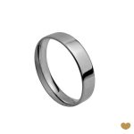 ALIANÇA OURO BRANCO PASSION GOLD 19K ANILHA - 4,5MM