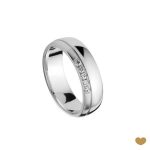 ALIANÇA OURO BRANCO PASSION GOLD 19K - 6,3MM