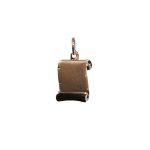 PENDENTE OURO 9K PERGAMINHO PARA GRAVAR