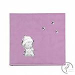 ALBUM BABY C/ESTRELAS 30*30 ROSA