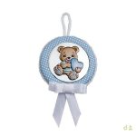 MEDALHA BERÇO C/MUSICA URSO C/CORAÇAO