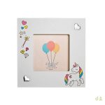 MOLDURA MAD. BRANCA 12*12 C/UNICORNIO