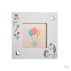 MOLDURA MAD. BRANCA 12*12 C/UNICORNIO