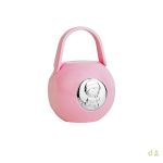 CAIXA PORTA CHUPETA BEBE ROSA
