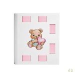 ALBUM 20*25 C/FITA ROSA C/URSO