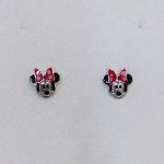 BRINCOS PRATA MINNIE MOUSE