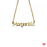 FIO PRATA PERSONALIZADO COM NOME DOURADO