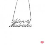 FIO PRATA PERSONALIZADO COM ADORO-TE MADRINHA