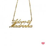 FIO PRATA PERSONALIZADO COM ADORO-TE MADRINHA DOURADO