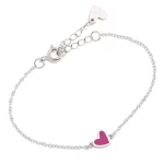 PULSEIRA AGATHA CORAÇÃO FÚCSIA