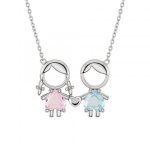 Colar Unike Mum Girl Pink and Boy Blue