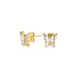 BRINCOS BUTTERFLY CRYSTAL