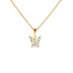 COLAR ONE BUTTERFLY CRYSTAL