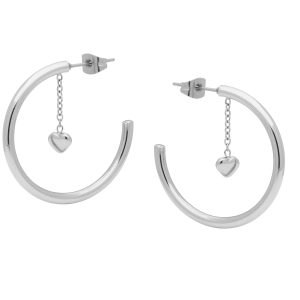 Argolas LIU JO Coração Prateado