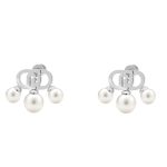 BRINCOS LIU JO PÉROLAS PRATEADO