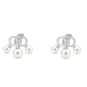 BRINCOS LIU JO PÉROLAS PRATEADO