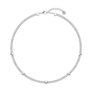 Fio LIU JO Corações Prateado