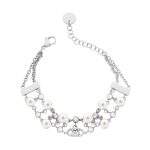 PULSEIRA LIU JO PÉROLAS PRATEADO