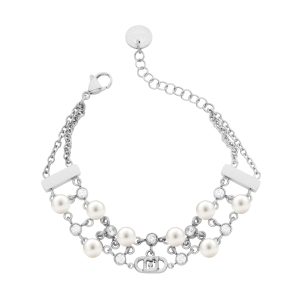 PULSEIRA LIU JO PÉROLAS PRATEADO