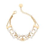 PULSEIRA LIU JO PÉROLAS DOURADO