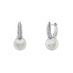 Argolas Unike Bridal Pearl Silver