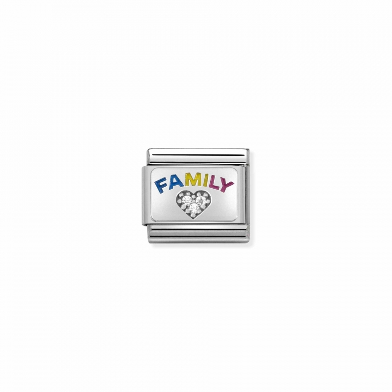 Link Nomination Composable Family Coração Zircónias